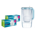 Brita skleněná konvice 2,5l + 12 filtrů maxtra 